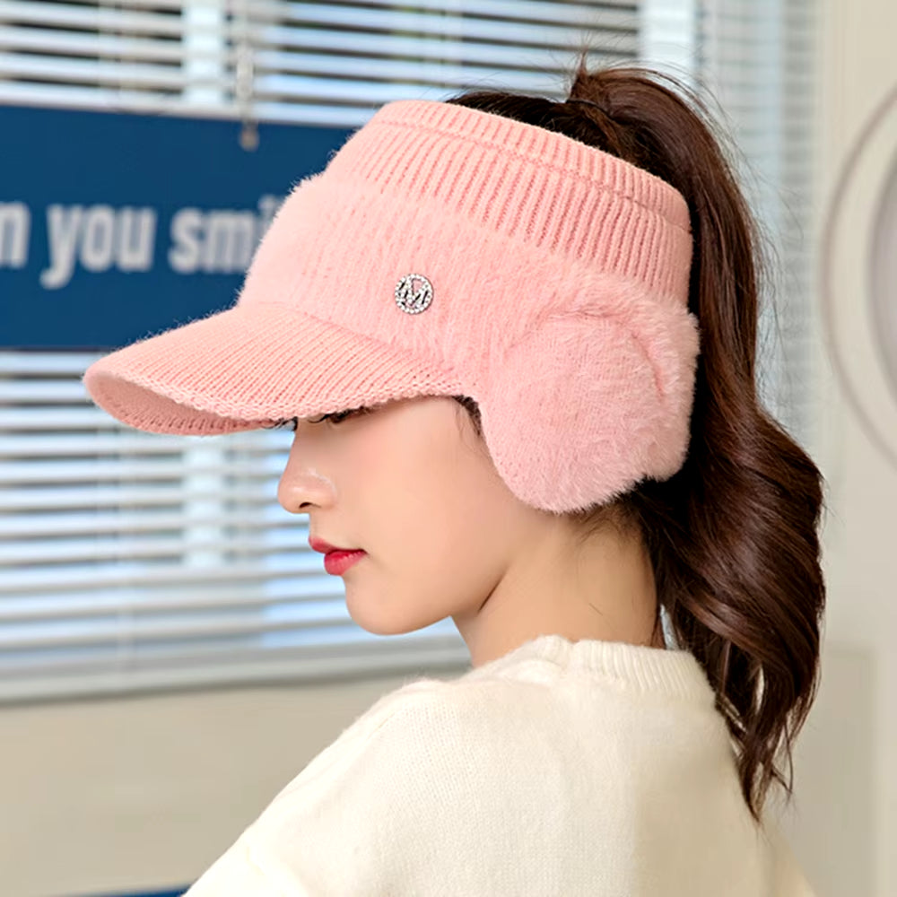 New Women Winter Hat Fashion Streetwear Decorate Beanie Hat for Women Casual Knitted Warm Cap